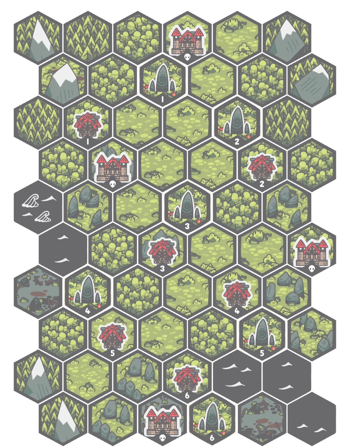 The First Crossing map, from Hexia’s Crossing.